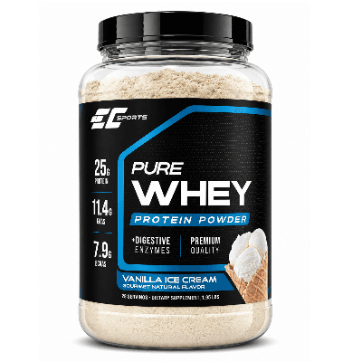 EC PURE WHEY VANILLA ICE CREAM 28 SERVINGS
